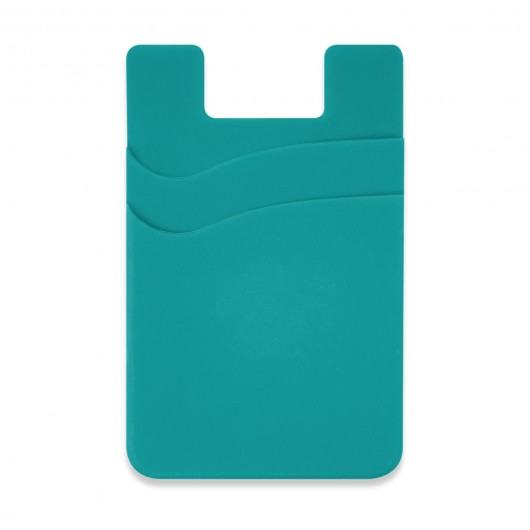 Dual Silicone Phone Wallets Teal